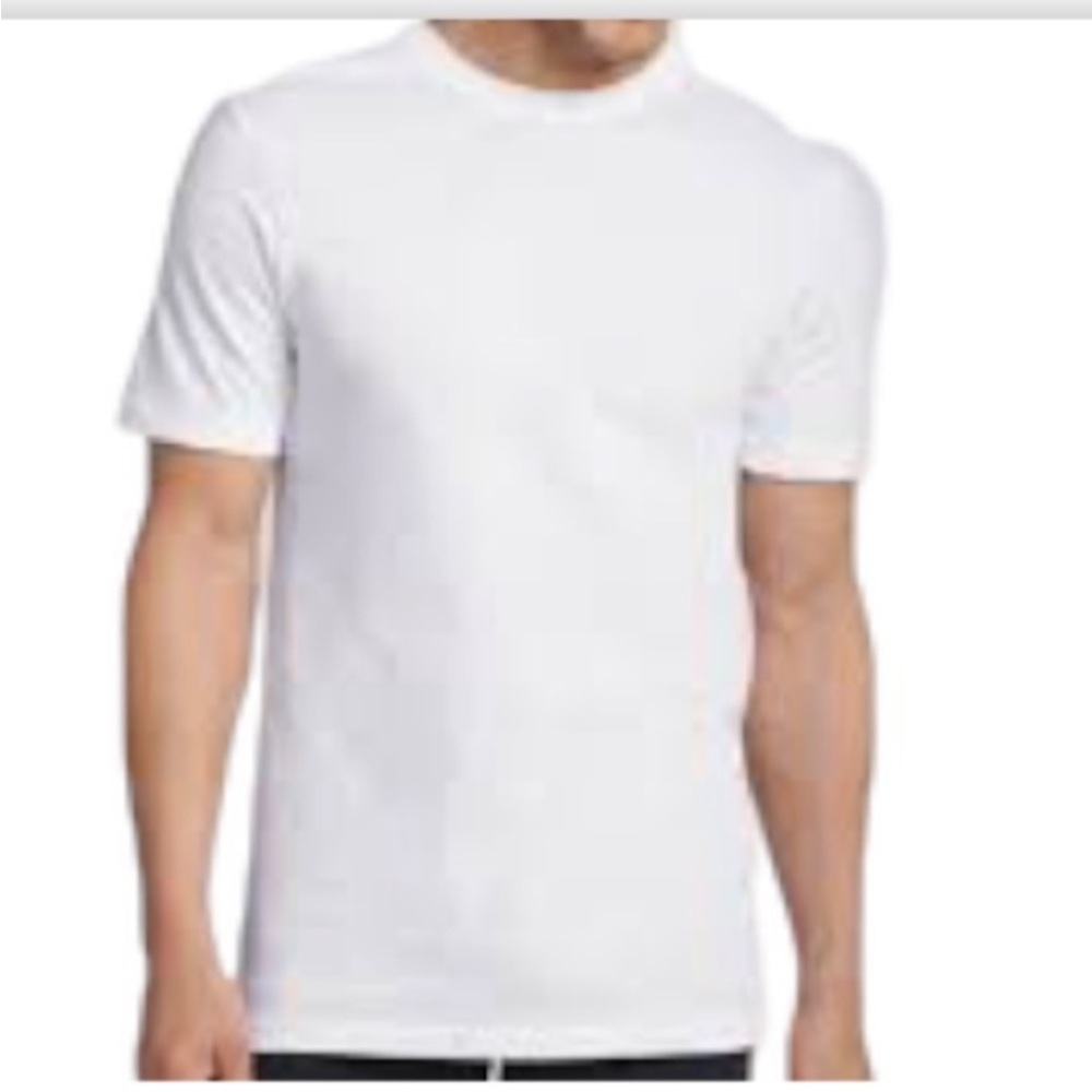 Griffin Active Wear White Cotton T-Shirt short sleeve Pull On Size 2X NWT